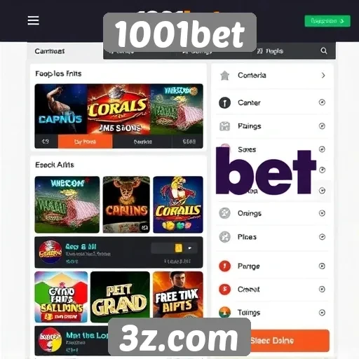 Novas funcionalidades do site de jogos 1001bet